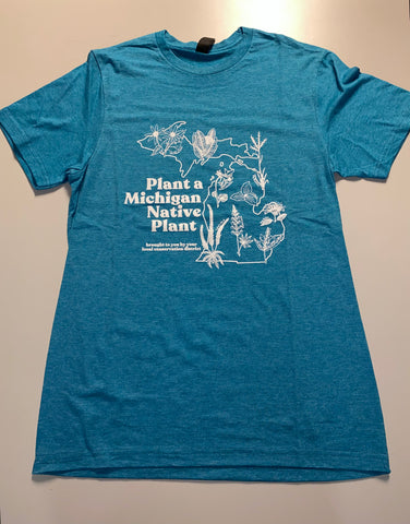 Native Plant T-shirt (Blue)-- Size 2XL
