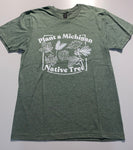 Native Tree T-shirt (Green)-- Size Large