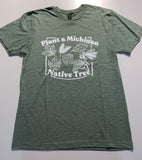 Native Tree T-shirt (Green)-- Size Large